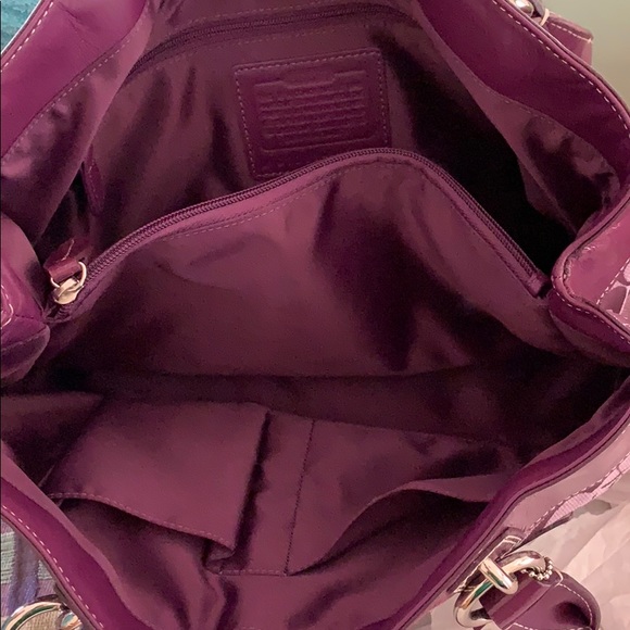 New with tags Purple Coach Purse .....$250 - Picture 2 of 5